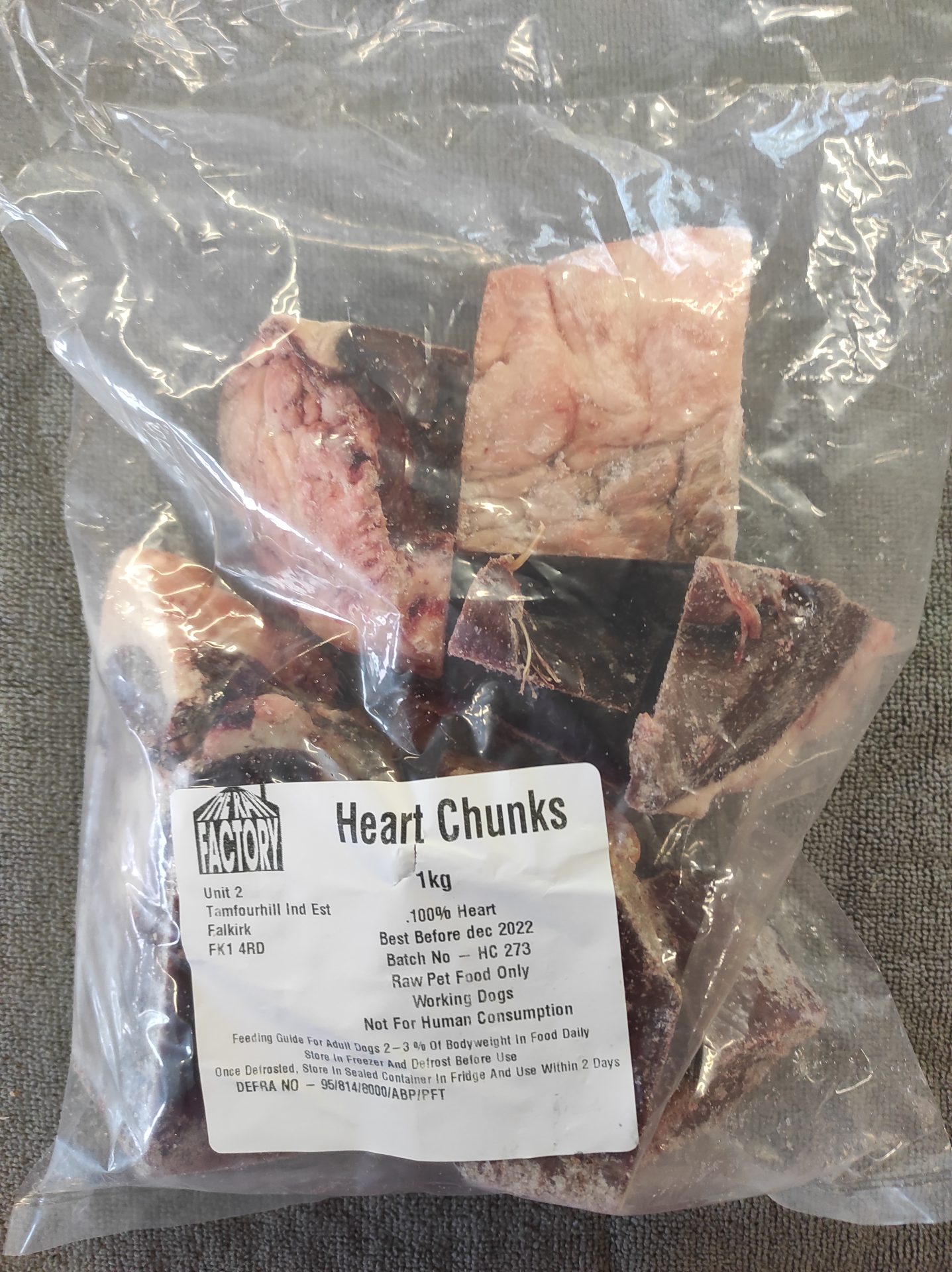 Heart chunks Beef